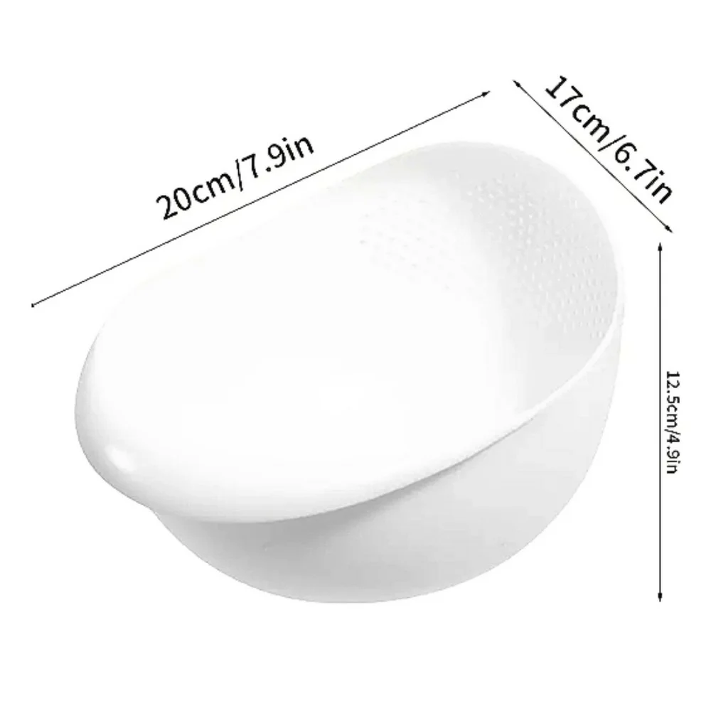 Kitchen Tool White Rice Strainer Plastic Drain Basket Household Colander New Lot